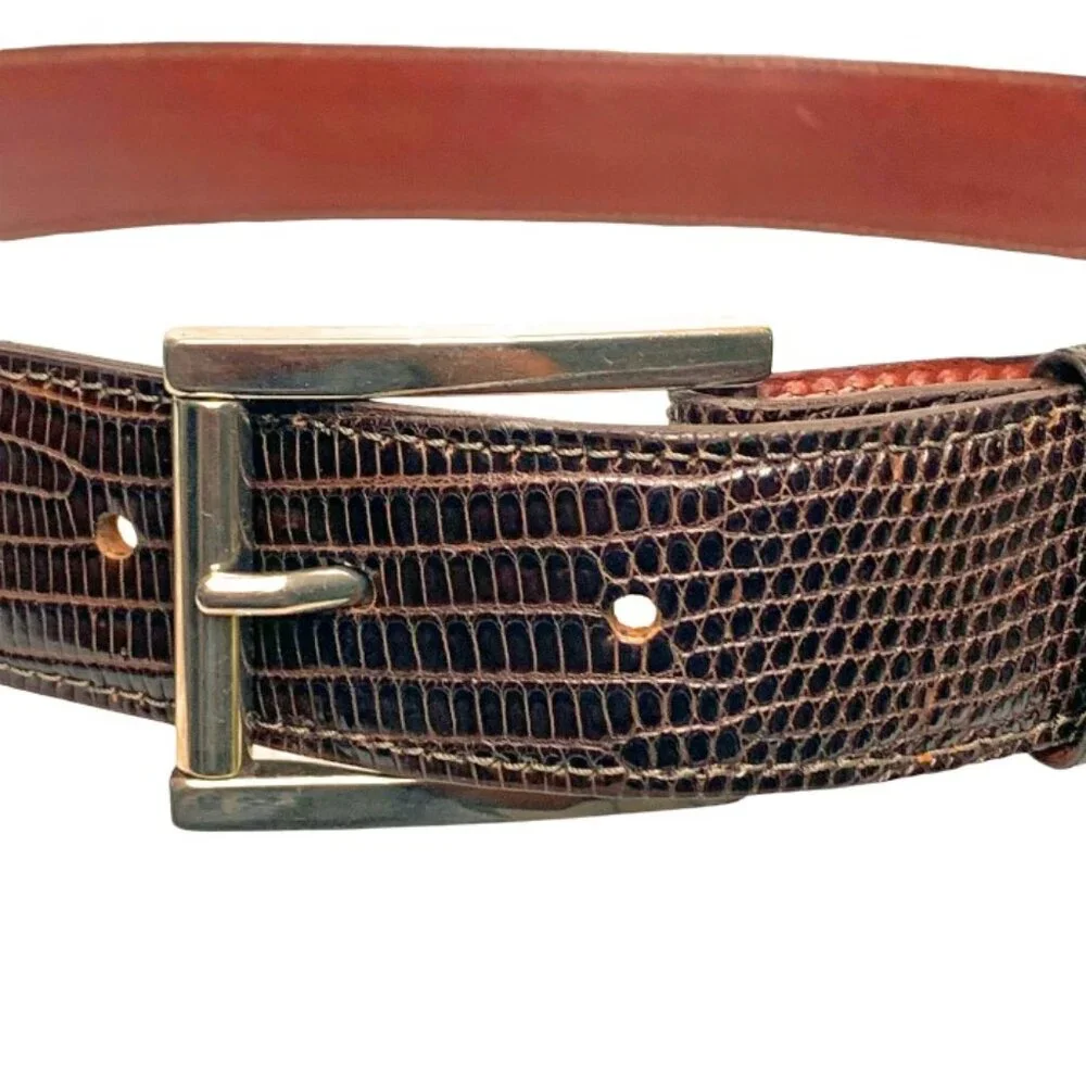 Jose Luis Genuine‎ Snakeskin Belt Italian Buckle Made in the USA